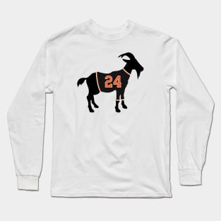 Willie Mays  GOAT Long Sleeve T-Shirt